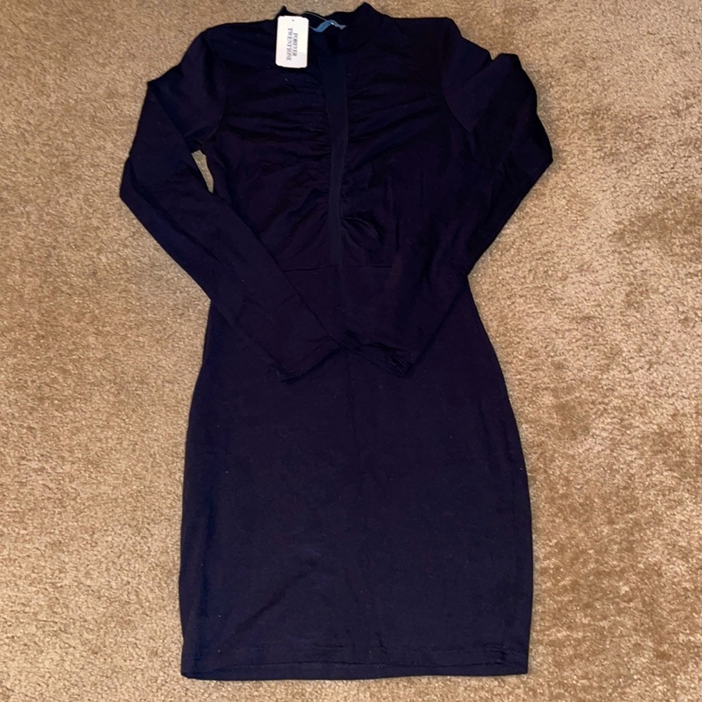 Forever21 bodycon mid black dress
